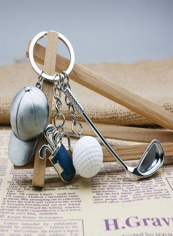 Yowget Golf Keychain,Funny Keychain Golfs Ball Backpack Charms,Sports Golf Gifts for Women Men Key Chain - Image 3